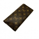 Portafoglio Louis Vuitton Monogram con bottone rosso e accessorio