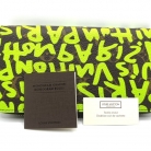 Cartera Louis Vuitton Zippy Monogram marrón y graffiti verde