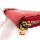 Cartera Miu Miu en cuero martillado rojo