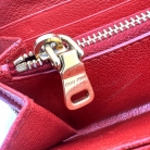 Cartera Miu Miu en cuero martillado rojo