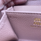 Portafoglio Miu Miu in pelle saffiano