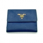 Cartera Monederito Prada azul marino