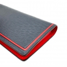 Portafoglio bifold lungo Louis Vuitton con logo Brazza blu navy.