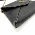 Cassandra Saint Laurent in pelle di vitello nera