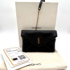 Cassandra Saint Laurent in pelle di vitello nera