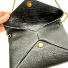 Cassandra Saint Laurent in pelle di vitello nera