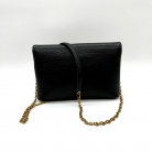 Cassandra Saint Laurent in pelle di vitello nera
