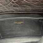 Cassandra Saint Laurent in pelle di vitello nera