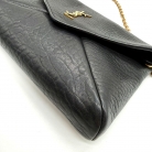 Cassandra Saint Laurent in pelle di vitello nera