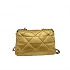 Chanel 19 in pelle dorata