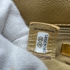 Chanel 19 in pelle dorata