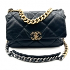 Chanel 19 black leather