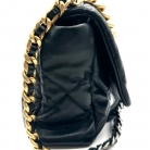 Chanel 19 black leather