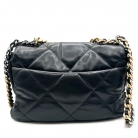 Chanel 19 black leather