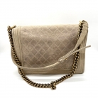 Chanel boy suede