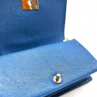 Chanel Boy pelle blu