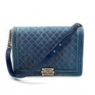 Chanel boy flap denim XL