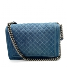 Chanel boy flap denim XL