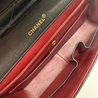 Chanel Classic Flap in pelle di agnello mongolo nero