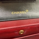 Chanel Classic Flap in pelle di agnello mongolo nero