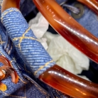 Chanel denim with tortoiseshell handles