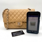 Chanel double flap beige