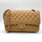 Chanel double flap beige