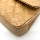 Chanel double flap beige