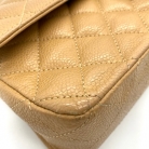 Chanel double flap beige