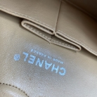 Chanel double flap beige