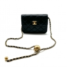 Chanel Mini Pearl Crush Cardholder On Chain