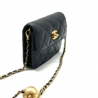 Chanel Mini Pearl Crush Cardholder On Chain