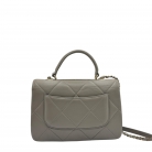 Chanel Trendy CC Top Handle in pelle grigia