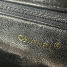Chanel vintage black leather