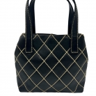 Chanel Wild Stitch cuero negro