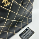 Chanel Wild Stitch cuero negro