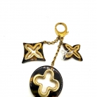 Charm Monogram Flowers Tortoise Shel