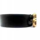 Balenciaga BB Black Leather Belt