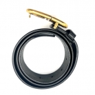 Balenciaga BB Black Leather Belt