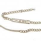 Cinturón Chanel con pedrería