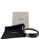 Cinturón Chanel reversible con hebilla CC