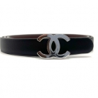 Cinturón Chanel reversible con hebilla CC