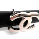 Cinturón Chanel reversible con hebilla CC