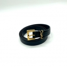 Saint Laurent Cassandre leather Belt