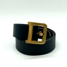 Cintura in pelle nera Dior