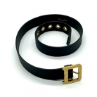 Cintura in pelle nera Dior