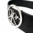Cinturón de piel con símbolo de la paz Dior