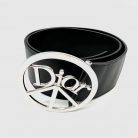 Cinturón de piel con símbolo de la paz Dior