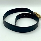 Cintura nera Gucci GG buckle