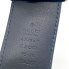 Cintura nera Gucci GG buckle